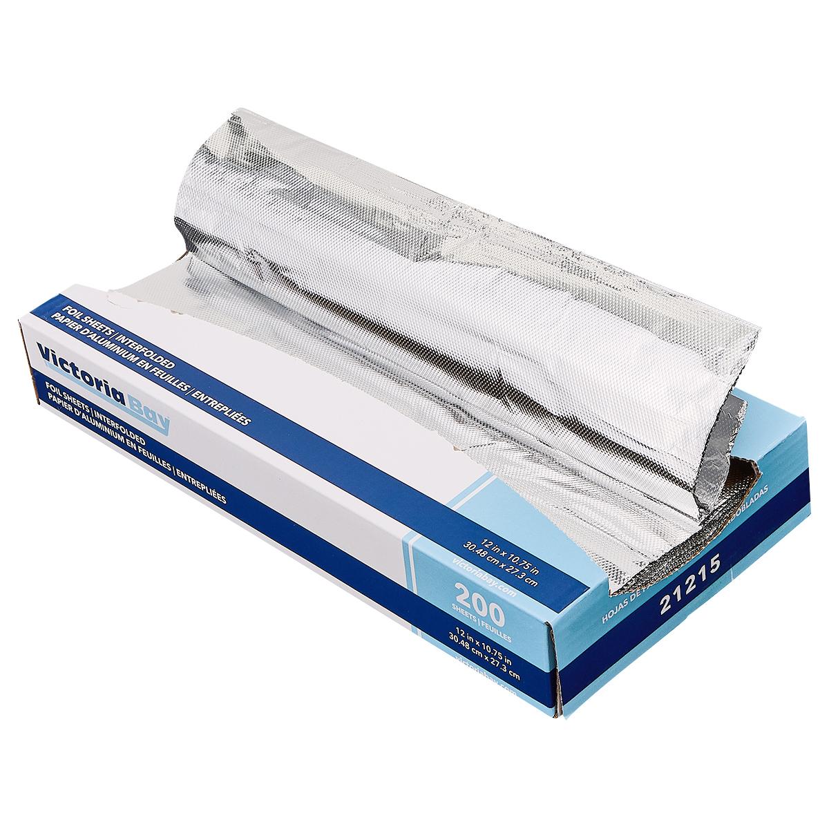 Victoria Bay Foil Sheets 12X10.75 IN Aluminum Silver Interfold 2400/Case