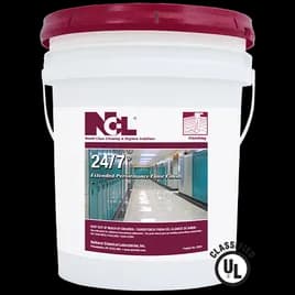 24-7® Typical Acrylic Floor Finish 12X12X15 IN 5 GAL Burnishing RTU High Solids Pure Acrylic Polymers 1/Pail