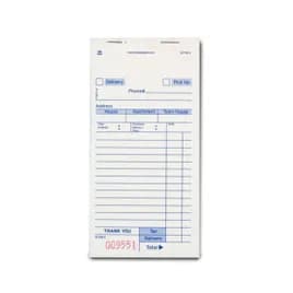 Delivery Form Paper 6.69X3.4 IN White Carbonless 3 Part 14 Line 10 Count/Pack 5 Packs/Case 50 Count/Case
