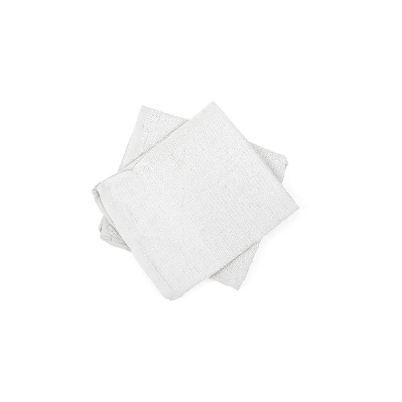 Bar Mop Cleaning Cloth Cotton White Counter 12 Count/Bag 5 Count/Case