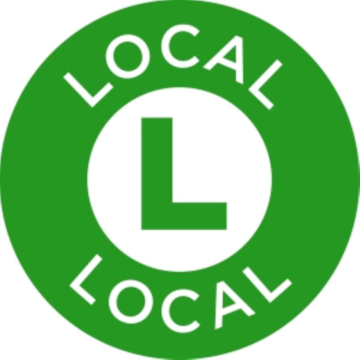 Local Deli Label 1 IN Green White L Icon Circle UV 1000 Count/Roll 50 Rolls/Case 50000 Count/Case