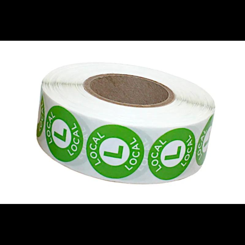 Local Label Green White 1000/Roll