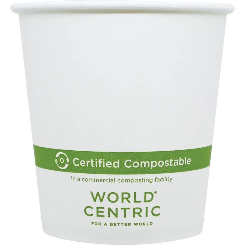 Hot Cup 10 OZ Paper PLA White 1000/Case