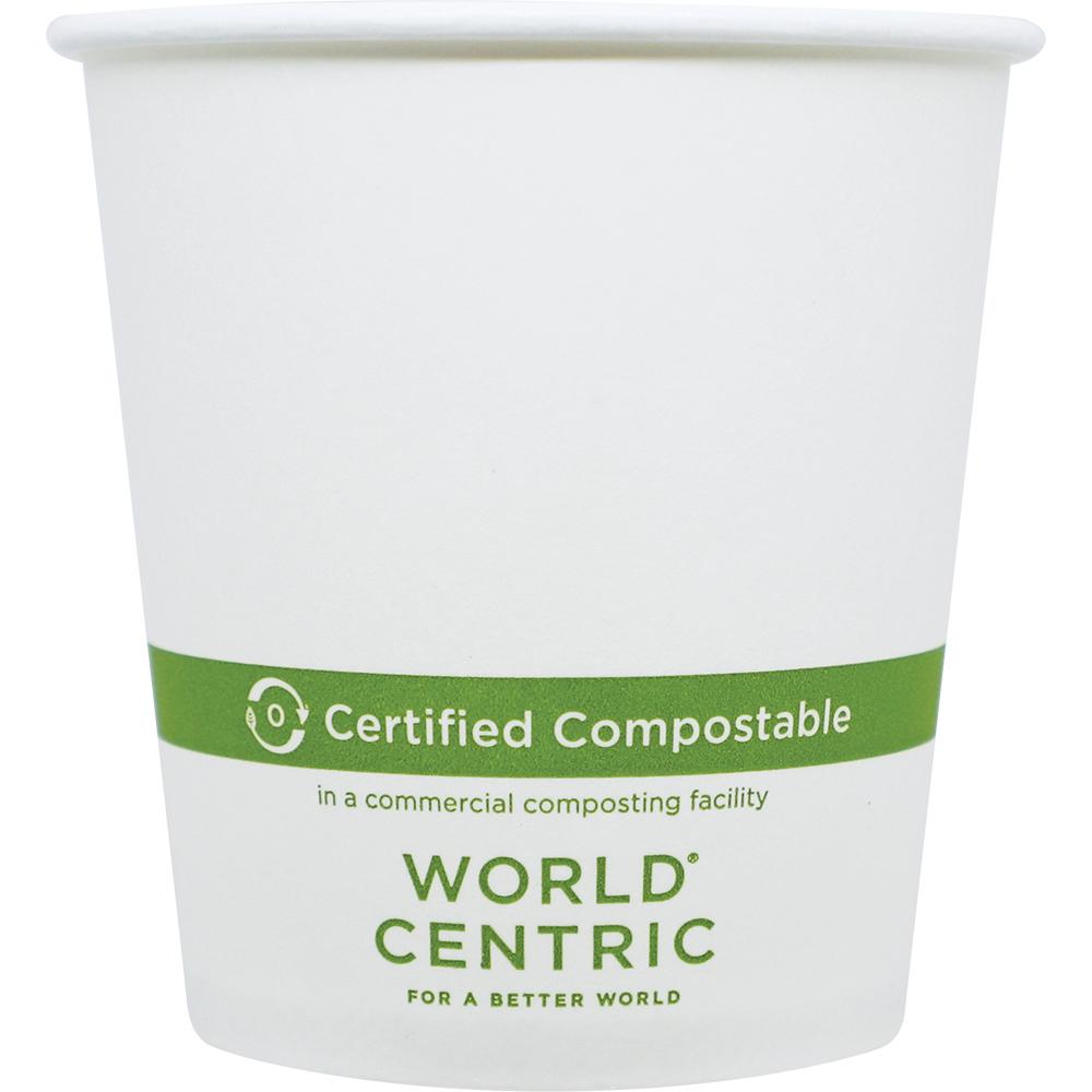 Hot Cup 10 OZ Paper PLA White 1000/Case