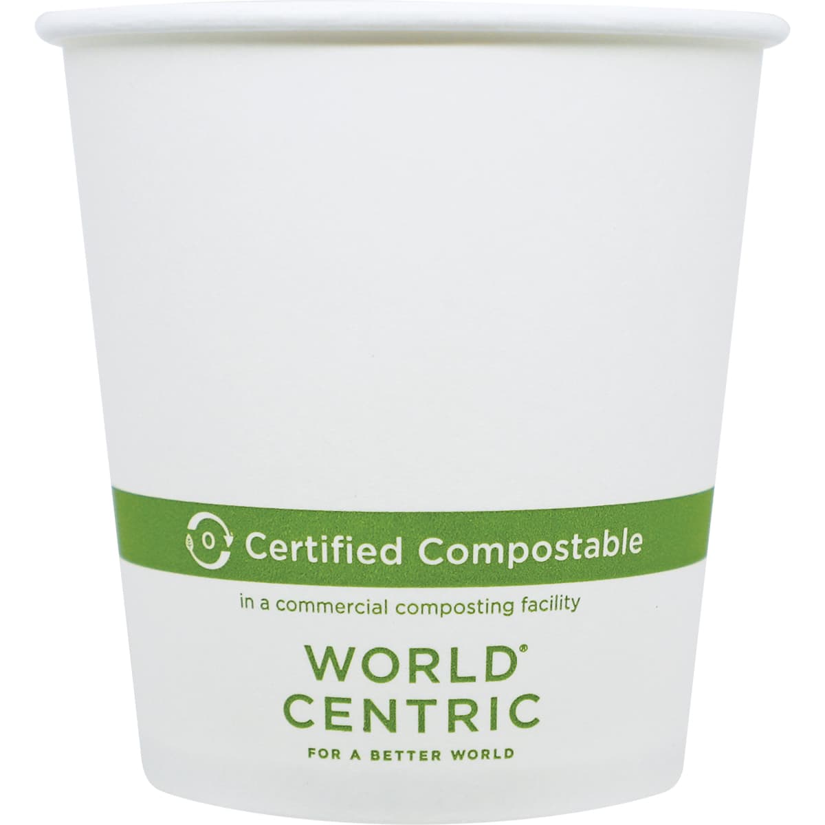 Hot Cup 10 OZ Paper PLA White 1000/Case