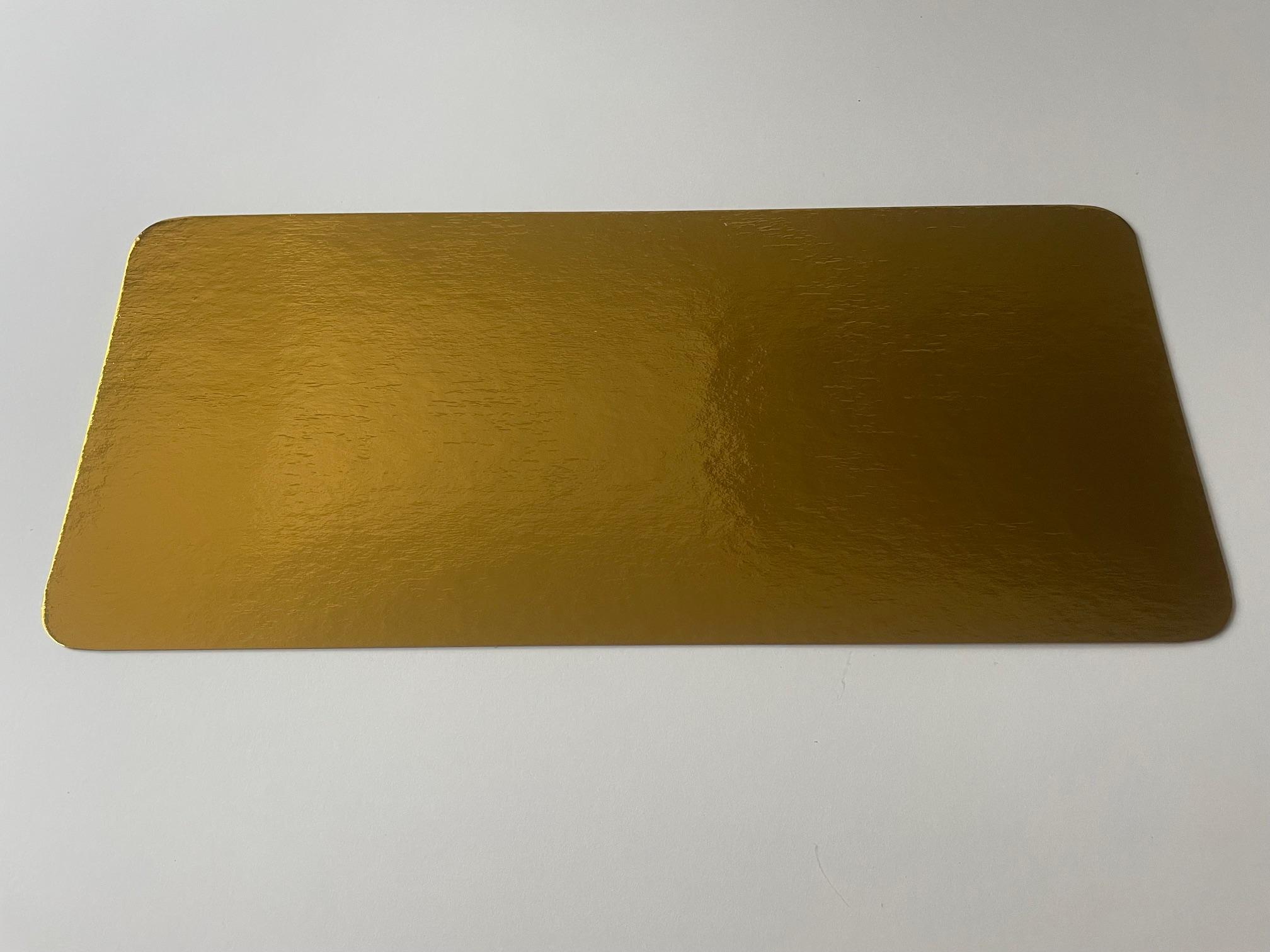 Cake Board 7.38X21.25 IN Paperboard Gold 75/Case