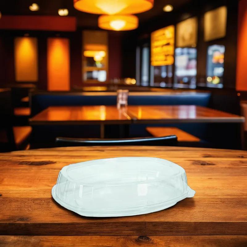 WNA CaterLine® Convertibowl™ Bowl Take-Out Tray Base & Lid Combo 13X9 IN PET 25/Case