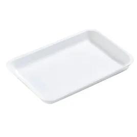 12S Meat Tray 9X11X0.63 IN Polystyrene Foam White Rectangle 250/Case