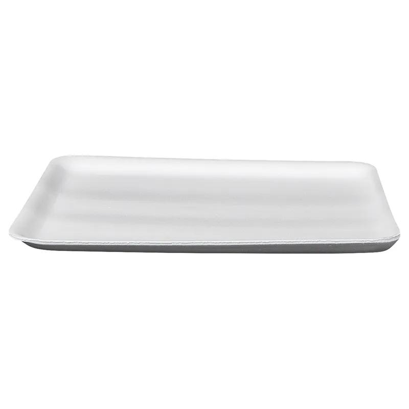 12S Meat Tray 9X11X0.63 IN Polystyrene Foam White Rectangle 250/Case