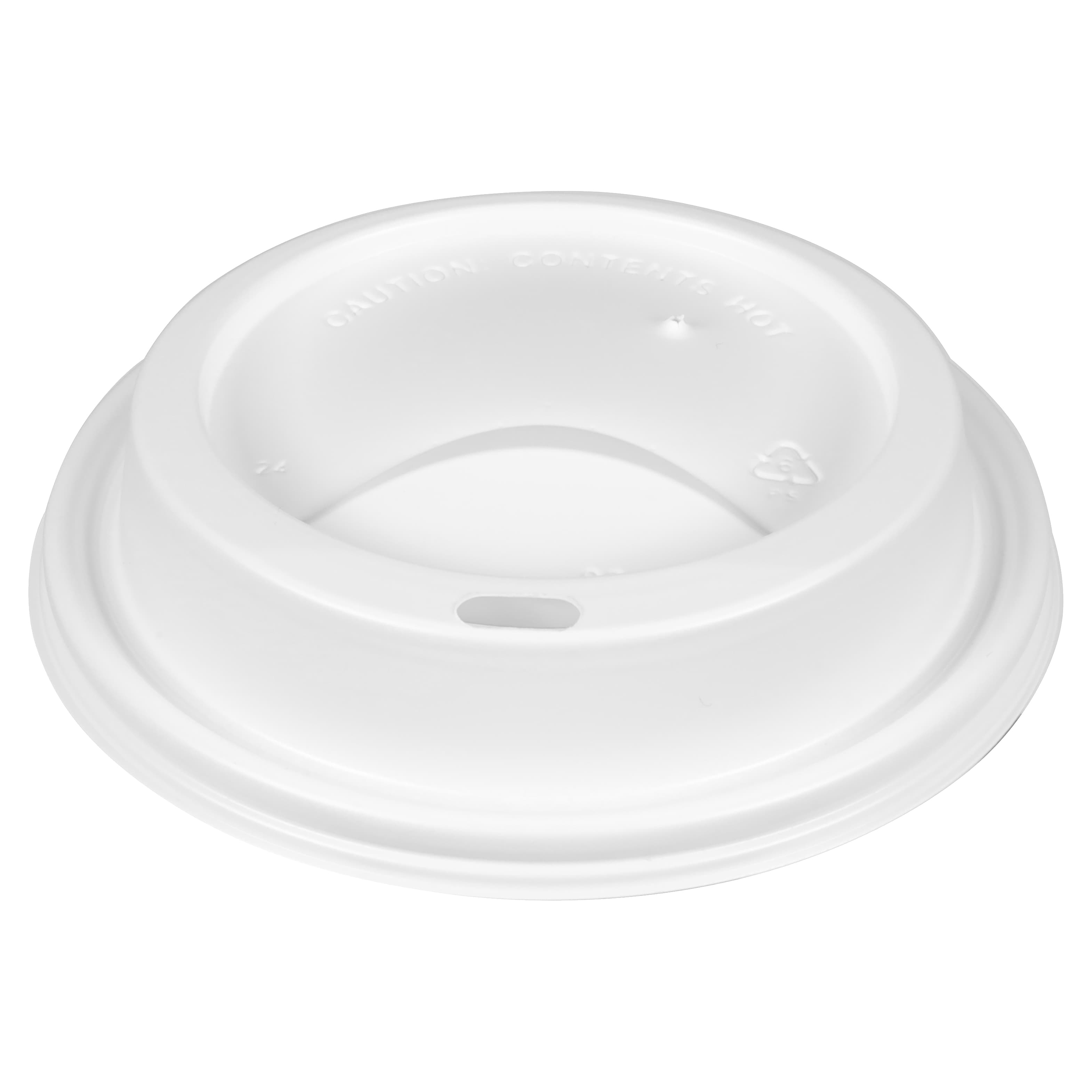 Chinet Comfort® Lid Dome PS White For 12-16-20 OZ Insulated Hot Cup Sip Through 1200/Case