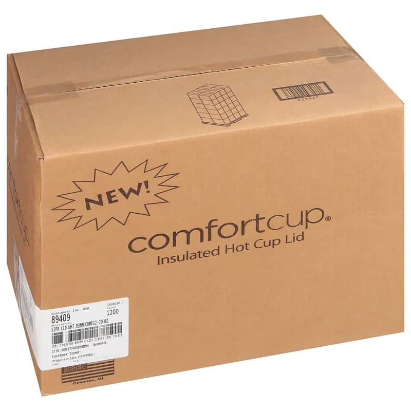 Chinet Comfort® Lid Dome PS White For 12-16-20 OZ Insulated Hot Cup Sip Through 1200/Case