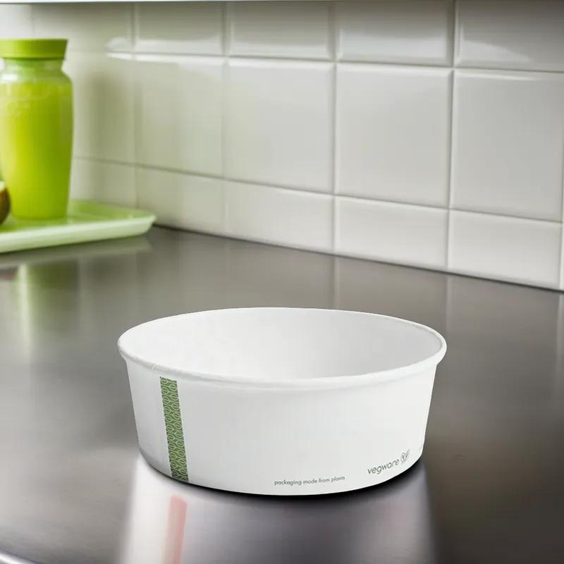 Food Container 32 OZ PLA White 50 Count/Pack 6 Packs/Case 300 Count/Case