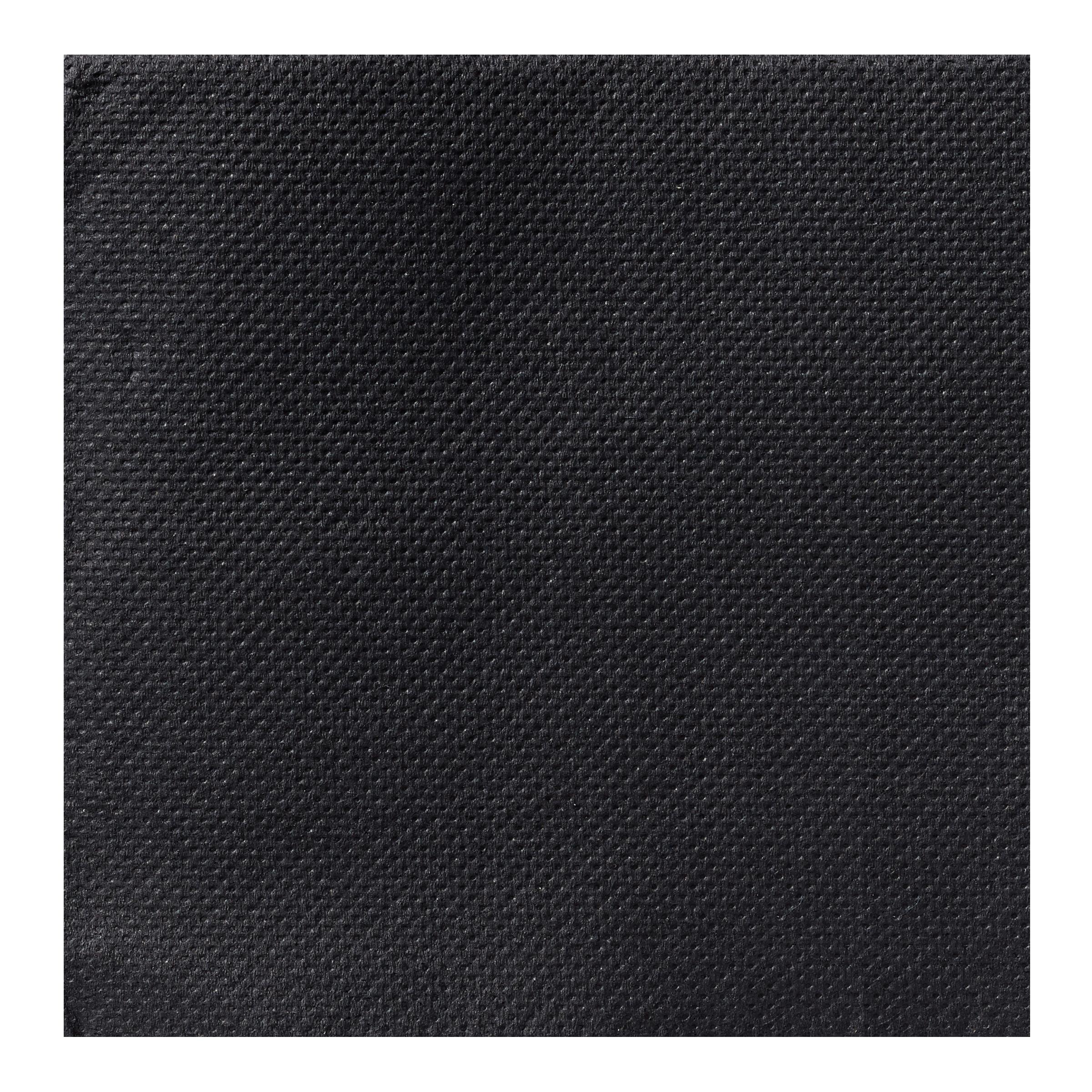 FashNpoint® Cocktail Napkin 8X8 IN Black Ultra PLY 1/4 Fold 2400/Case