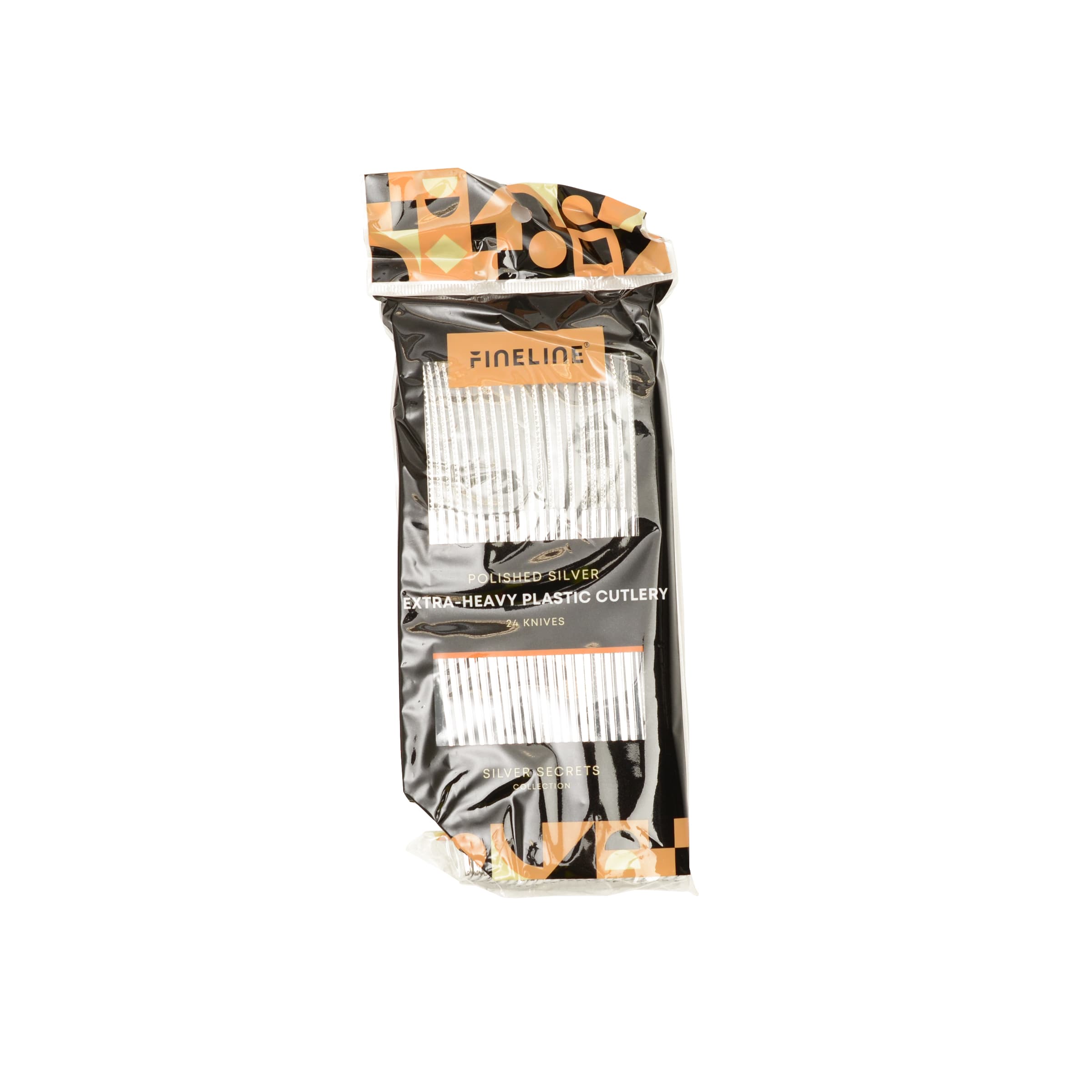 Knife 6 IN Plastic Silver 24 Count/Bag 24 Bags/Case