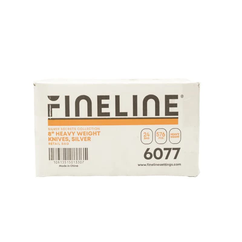 Knife 6 IN Plastic Silver 24 Count/Bag 24 Bags/Case