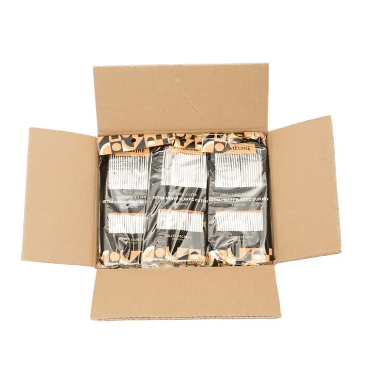 Knife 6 IN Plastic Silver 24 Count/Bag 24 Bags/Case