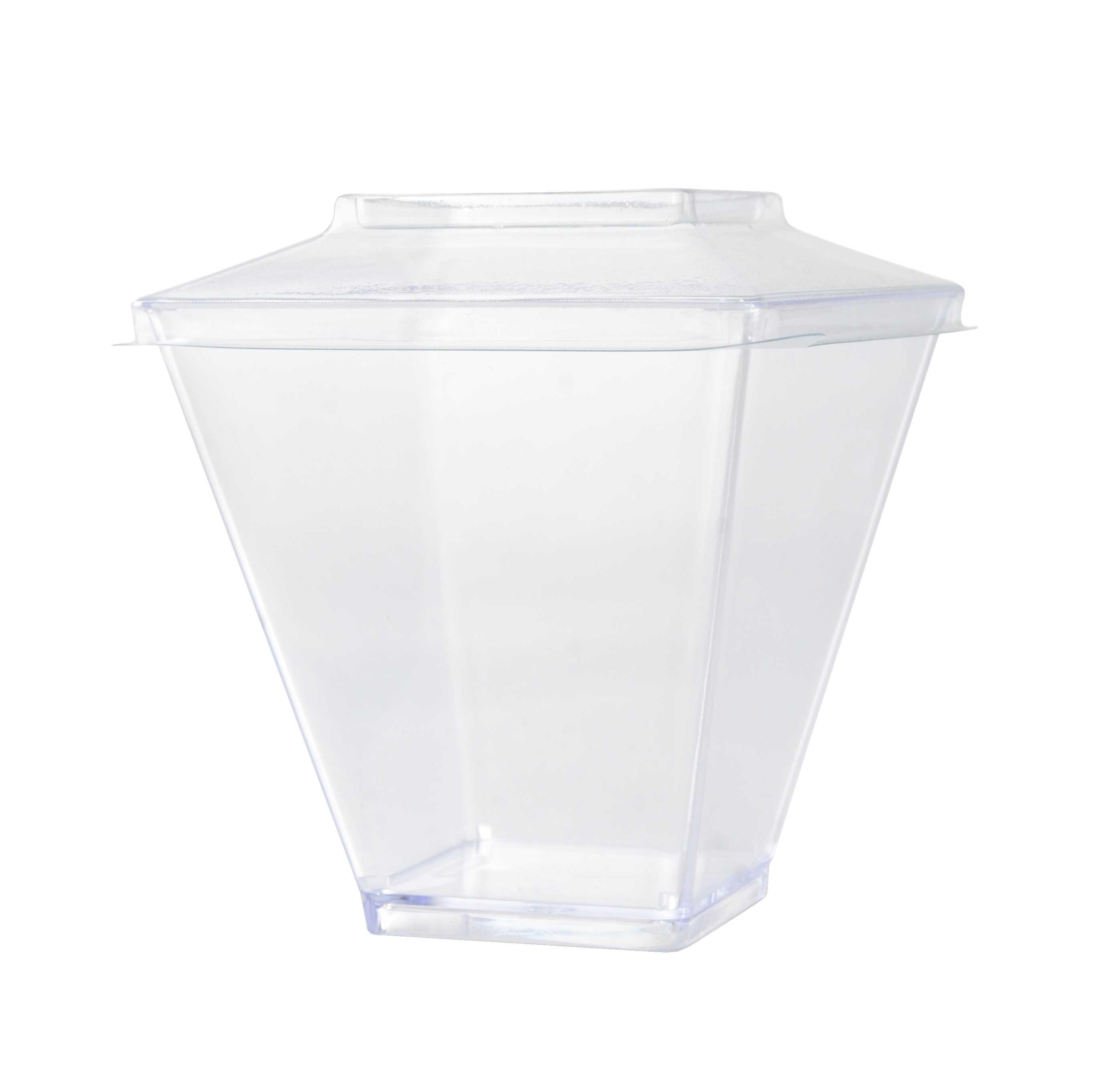 Tiny Temptations Lid Flat PET Clear For 6 OZ Cup 300/Case
