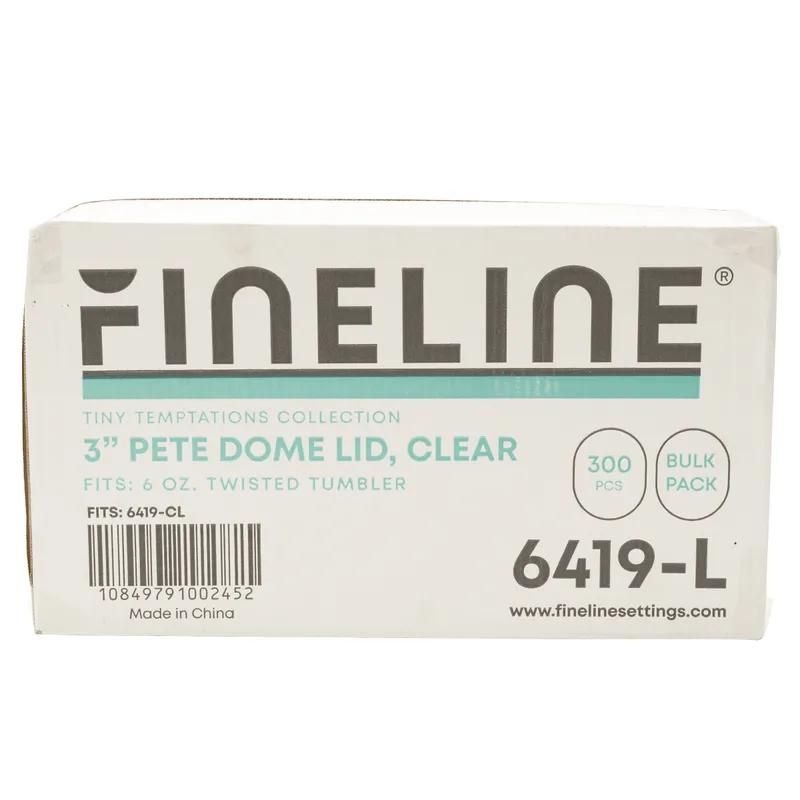 Tiny Temptations Lid Flat PET Clear For 6 OZ Cup 300/Case