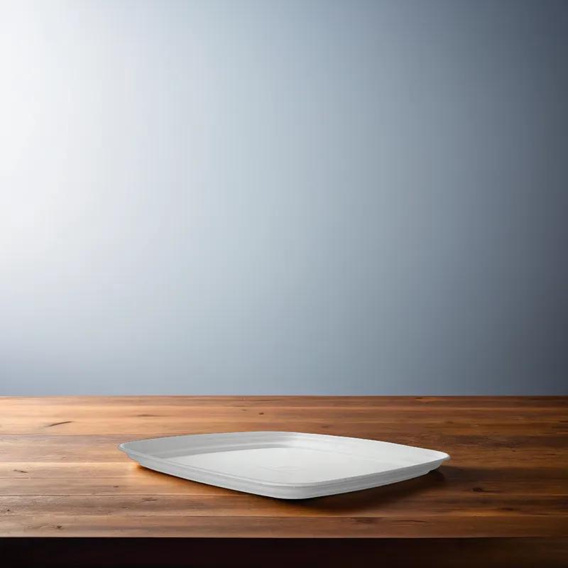 Regalia Serving Tray Base 18X18X1.3 IN Sugarcane White Square 100/Case