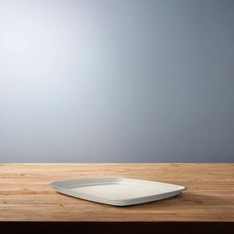 Regalia Serving Tray Base 18X18X1.3 IN Sugarcane White Square 100/Case