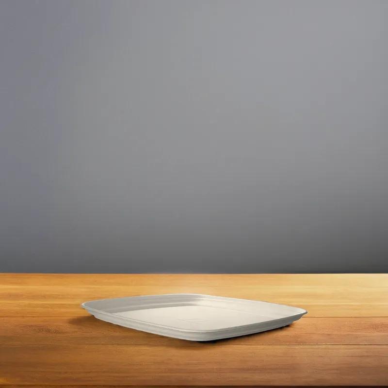 Regalia Serving Tray Base 18X18X1.3 IN Sugarcane White Square 100/Case