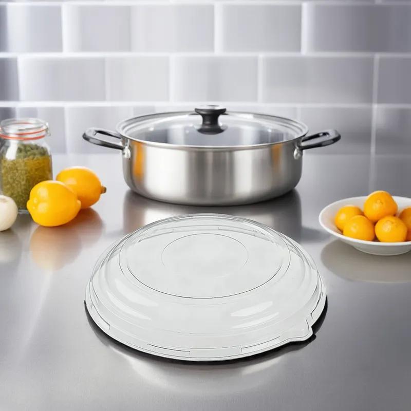 Polar Pak® Lid Dome 12.44 IN PET Clear Round For Container 50/Case