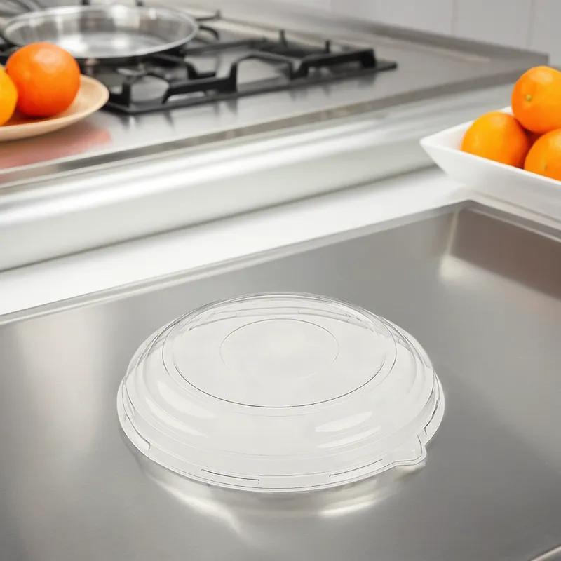 Polar Pak® Lid Dome 12.44 IN PET Clear Round For Container 50/Case