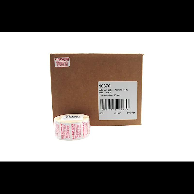 Allergen Notice Label Peanuts And Other Label 1000/Roll