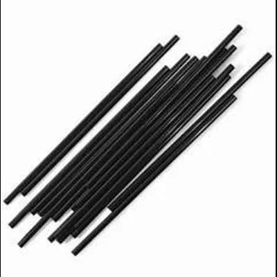Jumbo Straw 7.75 IN PP Black Cello Wrapped 5000/Case