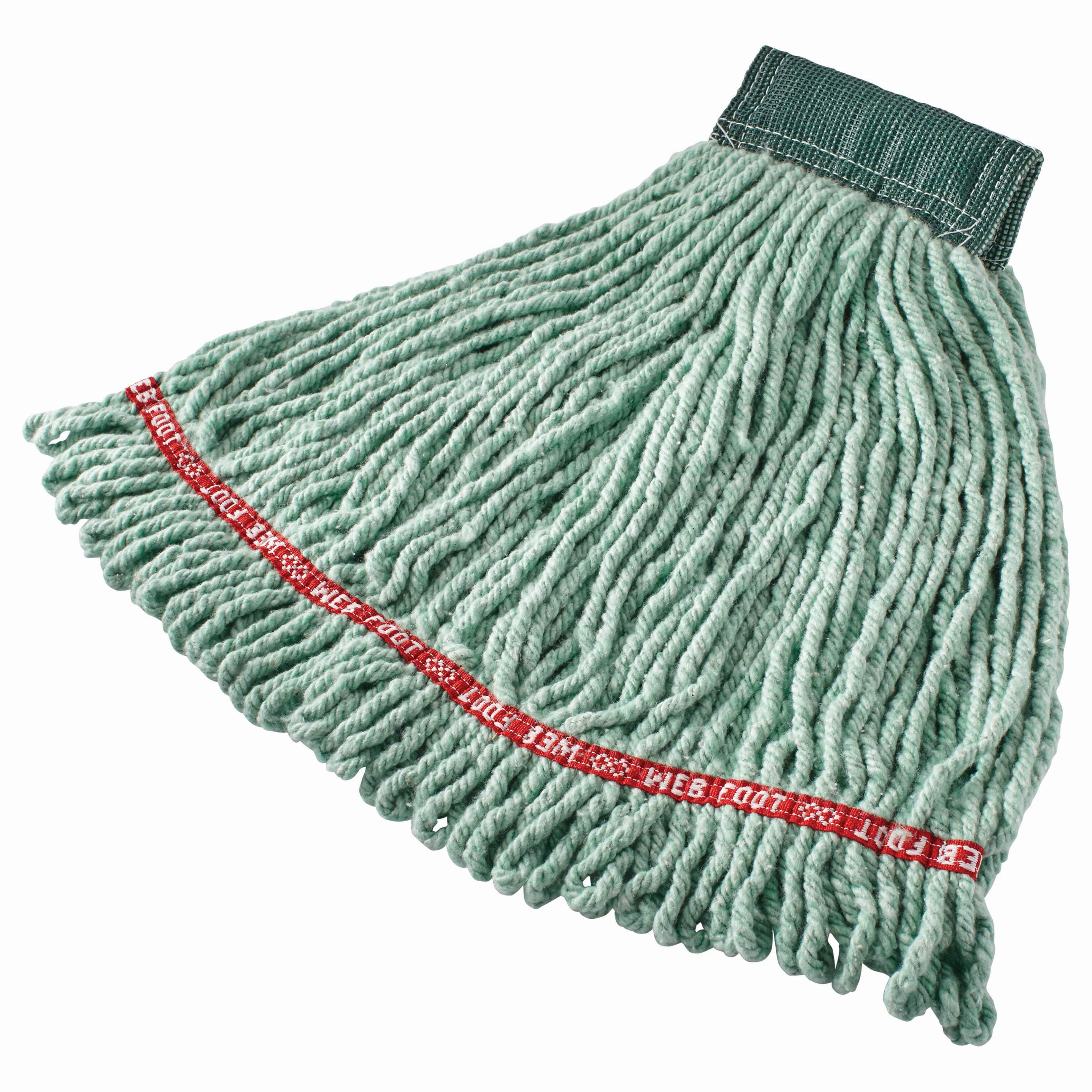 Web Foot® Mop Medium (MED) 20 OZ Green Cotton Synthetic Blend 5IN Headband 6/Case