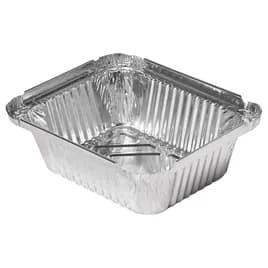 Victoria Bay Take-Out Container Base 1 LB 5.9X5X2 IN Aluminum Silver Oblong Interrupted Vertical Curl 1000/Case