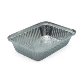 Victoria Bay Take-Out Container Base 8.5X6X1.75 IN Aluminum Silver Oblong Interrupted Vertical Curl 500/Case