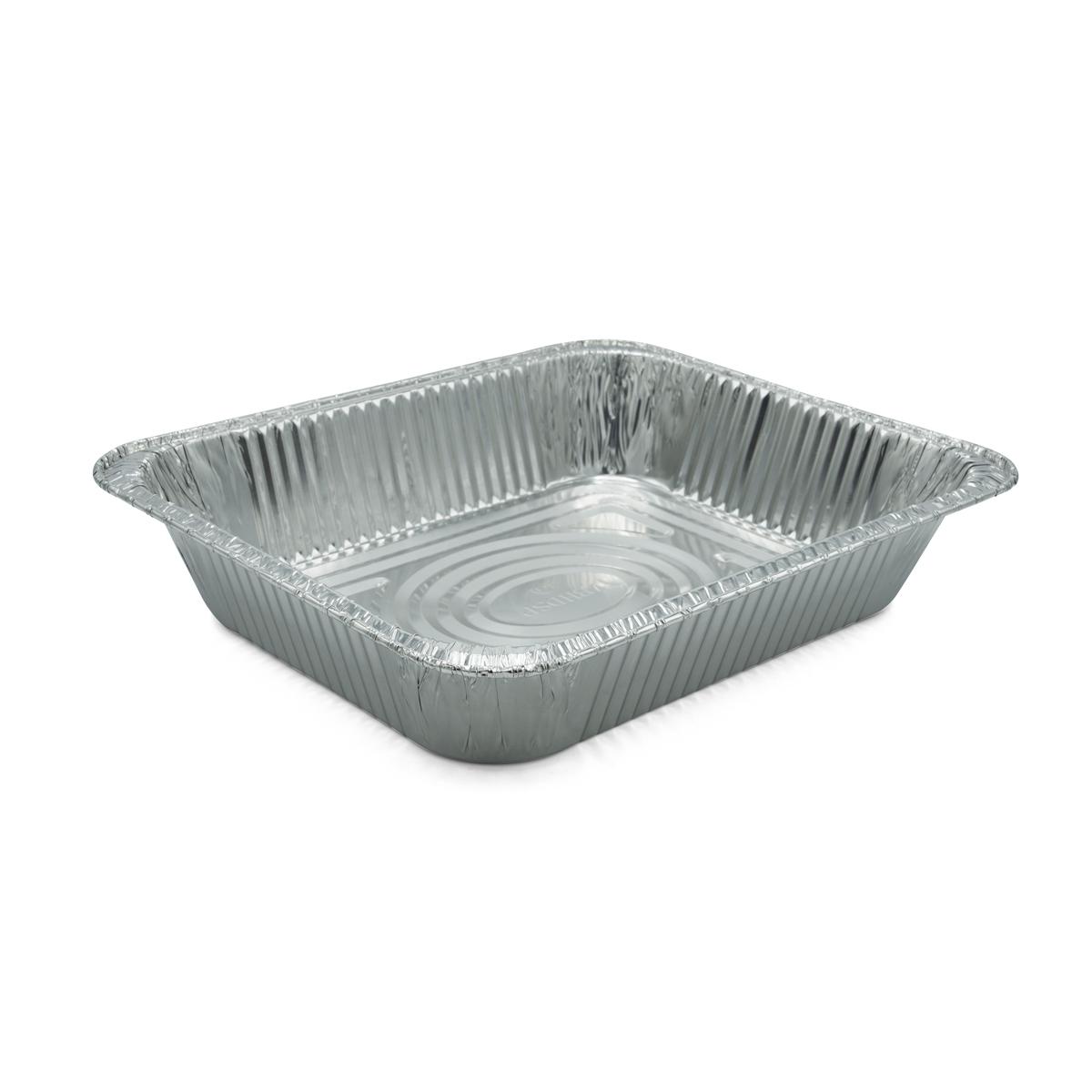 Victoria Bay Steam Table Pan 1/2 Size 128 OZ Aluminum Silver Deep Full Curl 100/Case