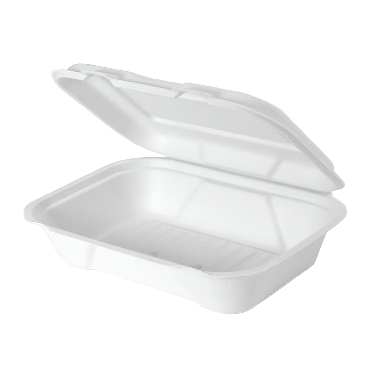Hoagie & Sub Take-Out Container Hinged With Dome Lid 9.1X5X3 IN Plant Fiber White Rectangle 250/Case