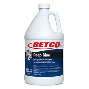 Deep Blue Pleasant Scent Glass & Surface Cleaner 1 GAL RTU Liquid Ammoniated 4/Case