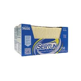 Sertun Food Service Sanitizer Indicator Towel 13.5X18 IN Synthetic Fiber White Yellow 150/Case