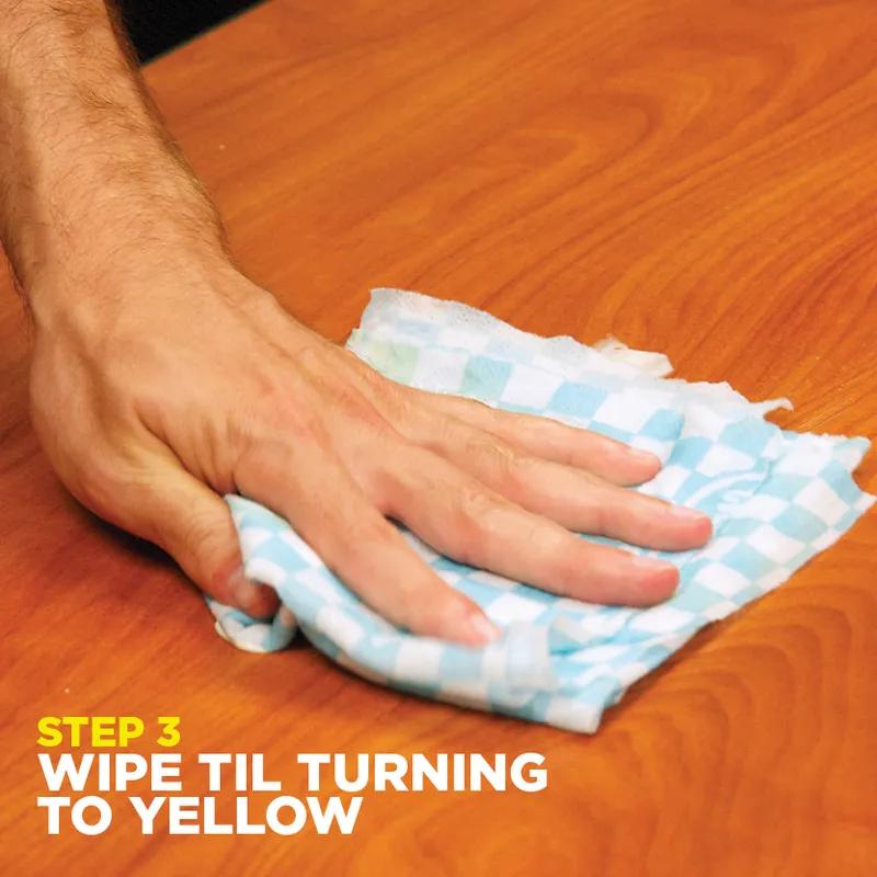 Sertun Food Service Sanitizer Indicator Towel 13.5X18 IN Synthetic Fiber White Yellow 150/Case