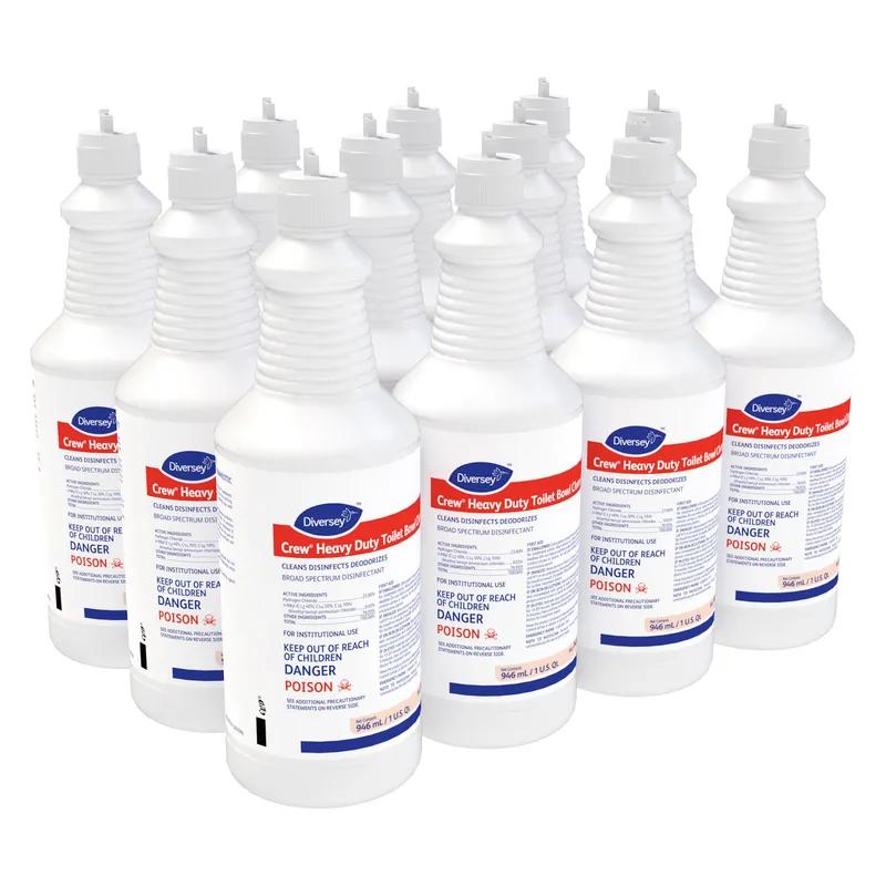 Crew® Mint Toilet Bowl Cleaner 32 FLOZ Heavy Duty Liquid RTU Hydrochloric Acid 12/Case