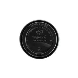 Lid Dome 3.5X0.39 IN CPLA Black For 10-20 OZ Hot Cup Sip Through 1000/Case