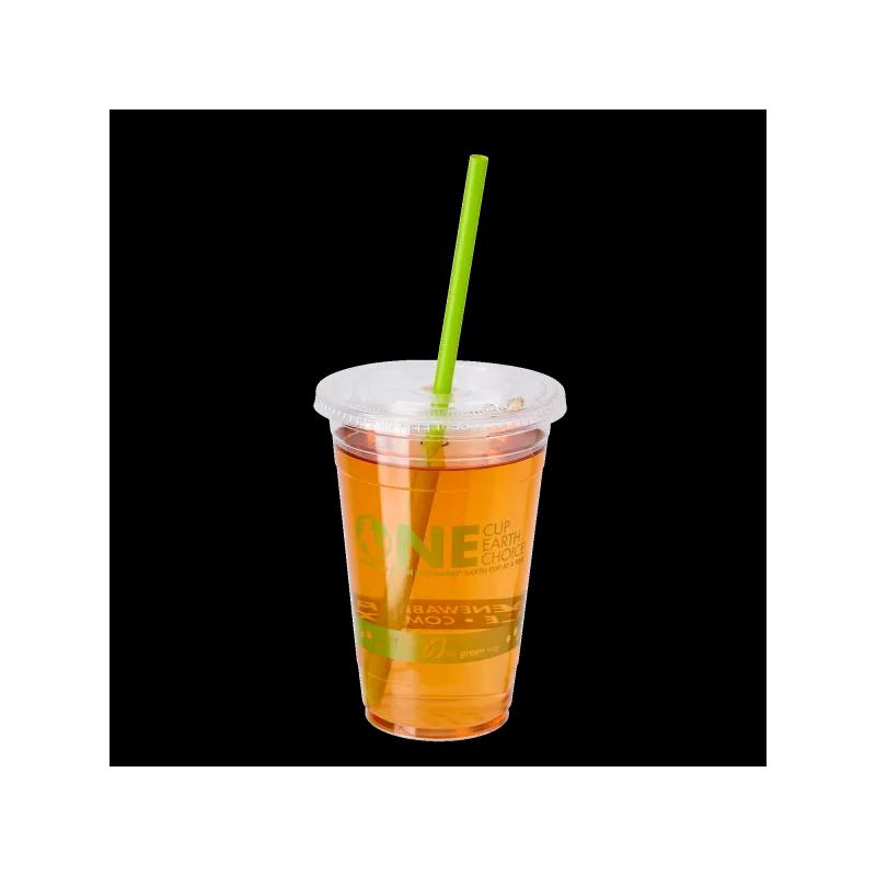 Karat® Giant Straw 0.275X9 IN PLA Green Paper Wrapped 2500/Case