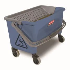 Mop Bucket & Wringer Resin Blue Down Press Finish 1/Each
