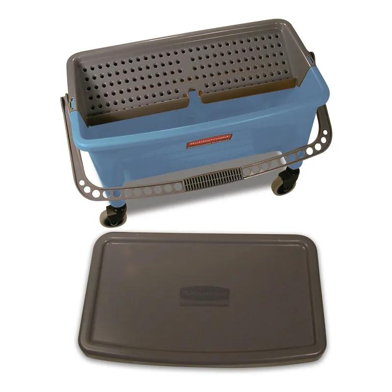 Mop Bucket & Wringer Resin Blue Down Press Finish 1/Each