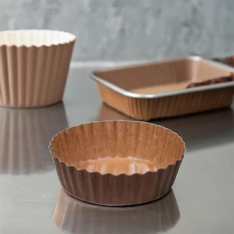 Baking Cup 5.7 OZ Paper Brown Fluted 1200/Case