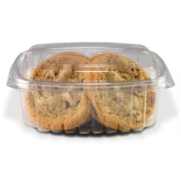 Deli Container Hinged 32 OZ PET Clear 200/Case