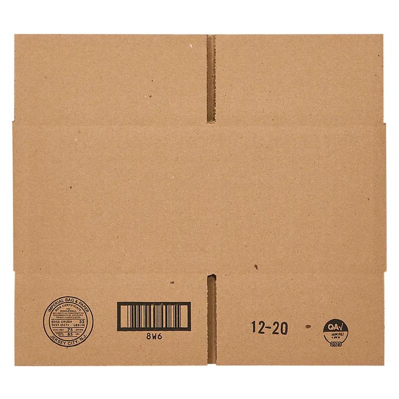 Regular Slotted Container (RSC) 8X7X6 IN Corrugated Cardboard 25/Bundle