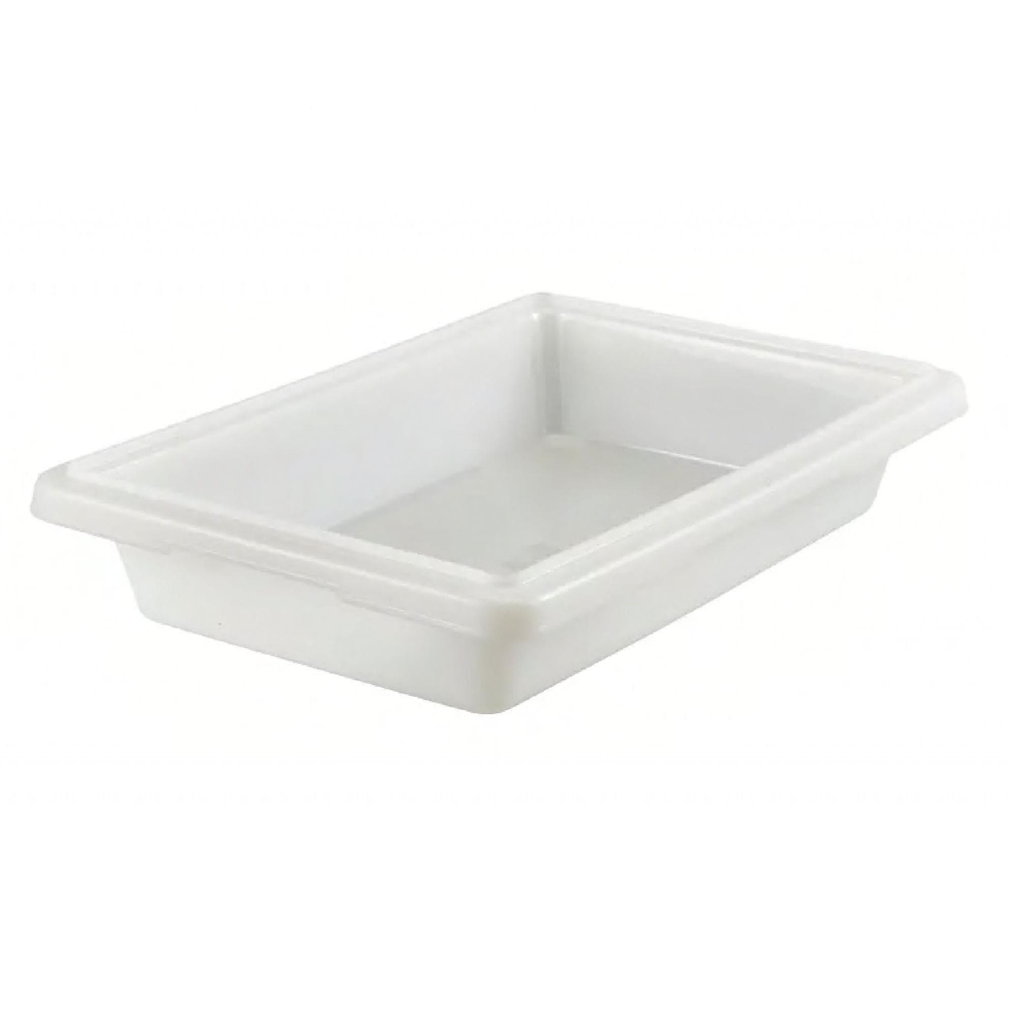 Food Storage Container Half Size 12X18X3.5 IN 1.75 GAL Natural White 1/Each