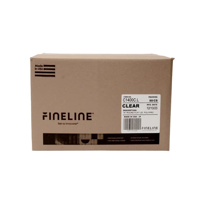 ReForm Lid 14 IN PP Clear Round For Bowl 25/Case