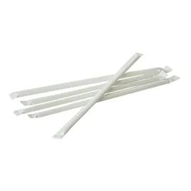 Victoria Bay Jumbo Straw 0.22X7.75 IN PP Clear Wrapped 400 Count/Pack 25 Packs/Case 10000 Count/Case