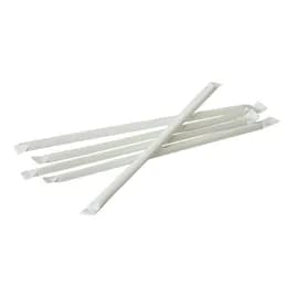 Victoria Bay Jumbo Straw 0.22X7.75 IN PP Clear Wrapped 400 Count/Pack 25 Packs/Case 10000 Count/Case
