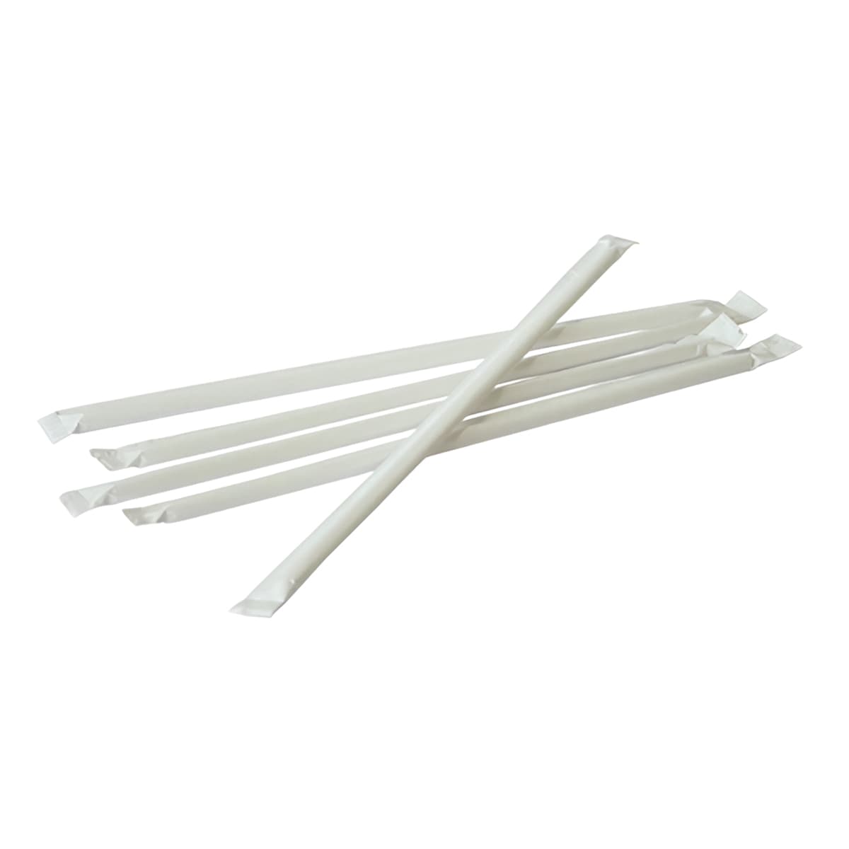Victoria Bay Jumbo Straw 0.22X7.75 IN PP Clear Wrapped 400 Count/Pack 25 Packs/Case 10000 Count/Case